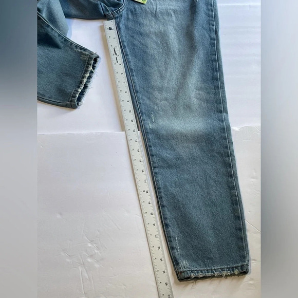 90’s Mom Jean 3/26 blue denim vintage revival super high rise size 3 / 26 - Picture 10 of 12